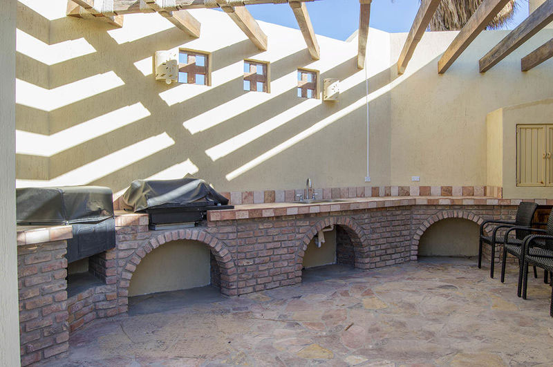 Rocky Point House Rental Hacienda Valencia BBQ area